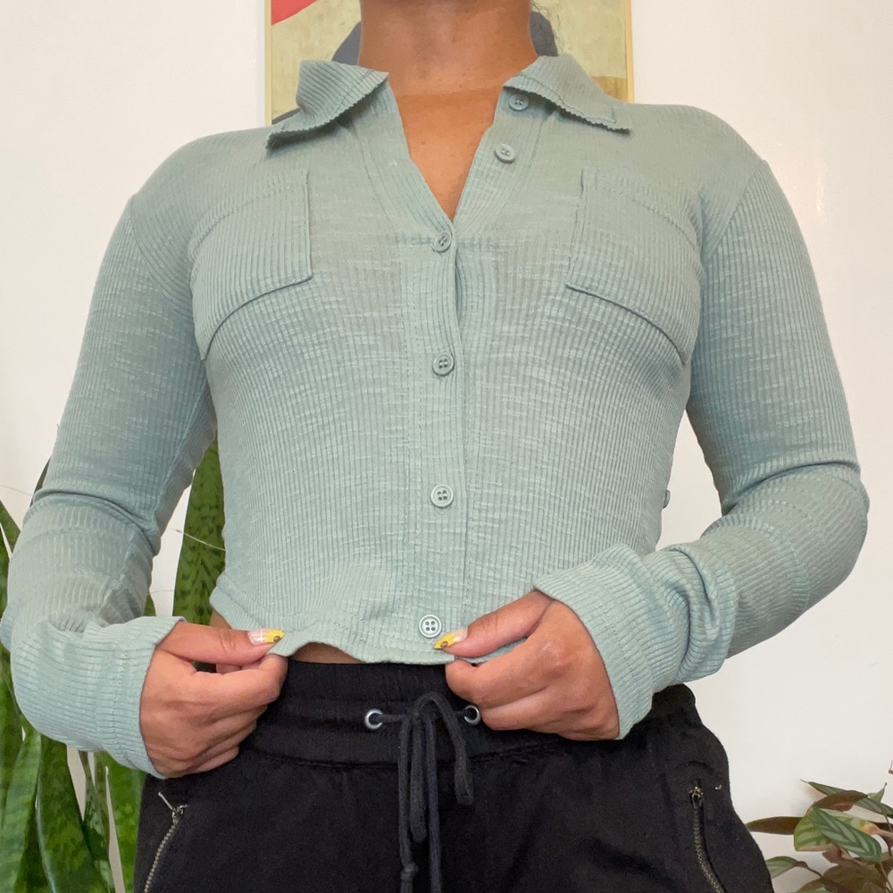 Light Green Halara Polo Shirt